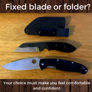 Knife selection